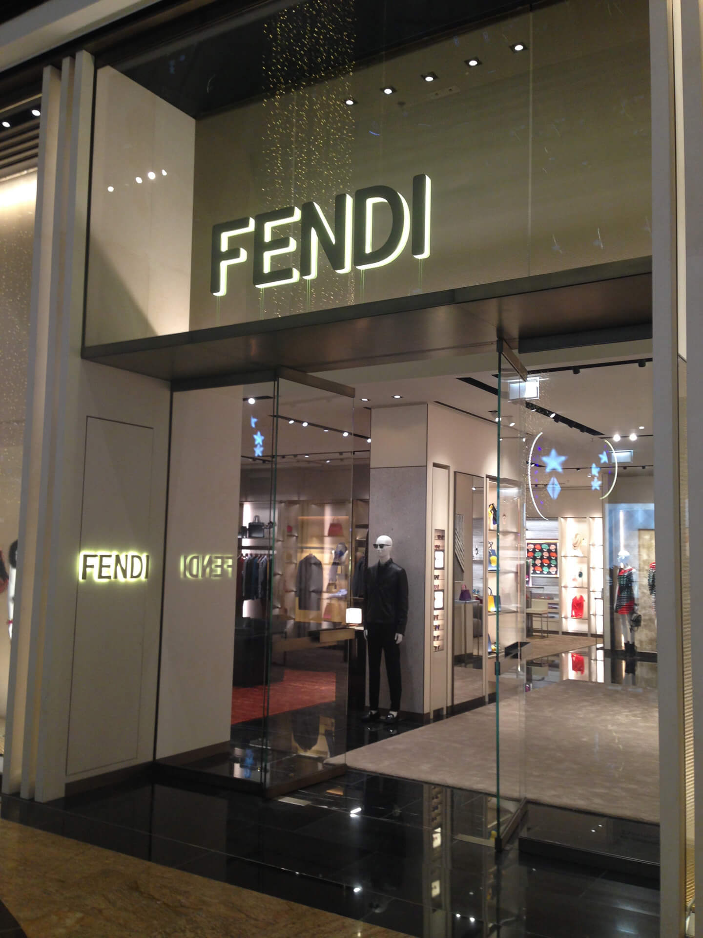 Shop interior Design Dubai: Fendi Shop 